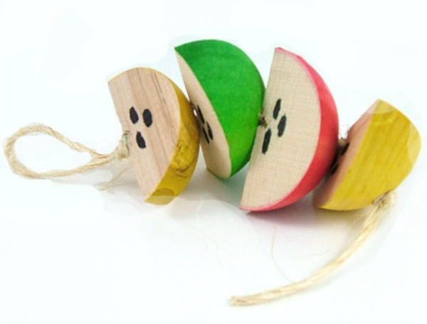 String of Apples Toy for Rabbit